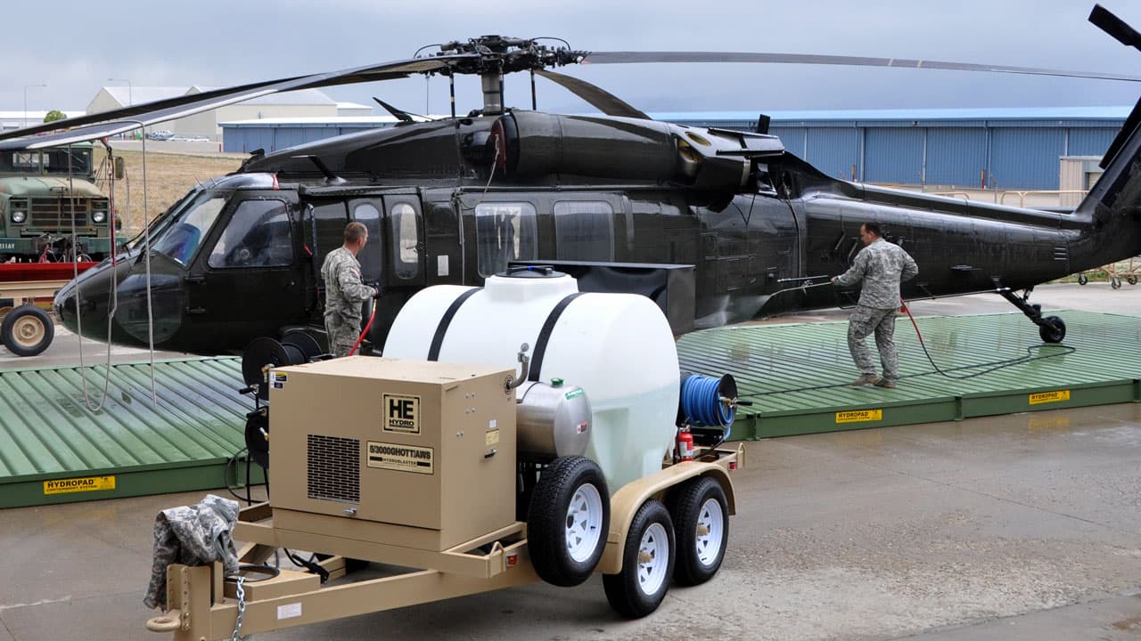 Government and military tactical wash system