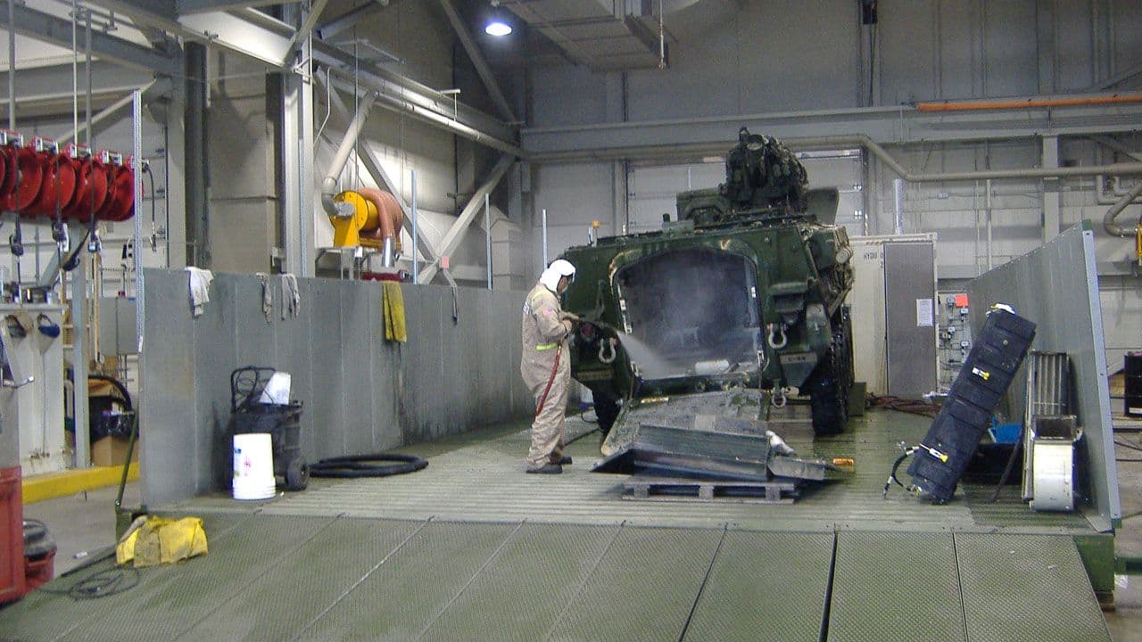 Equipment Wash Rack for Manufacturing and Production Facilities