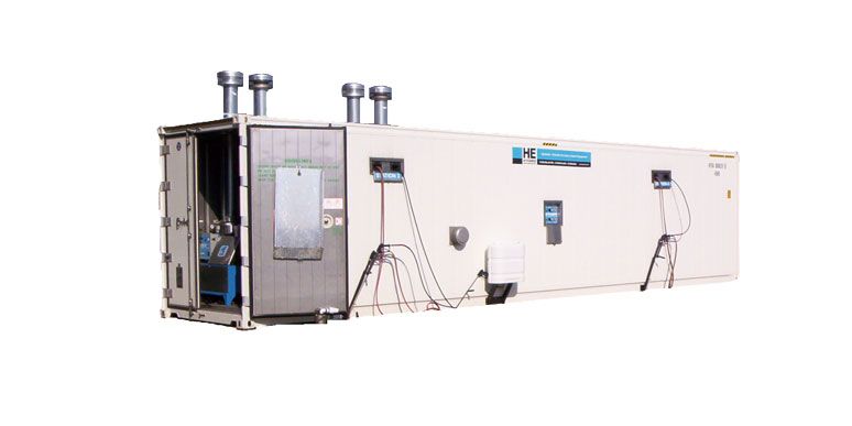 Hydrosite portable equipment building