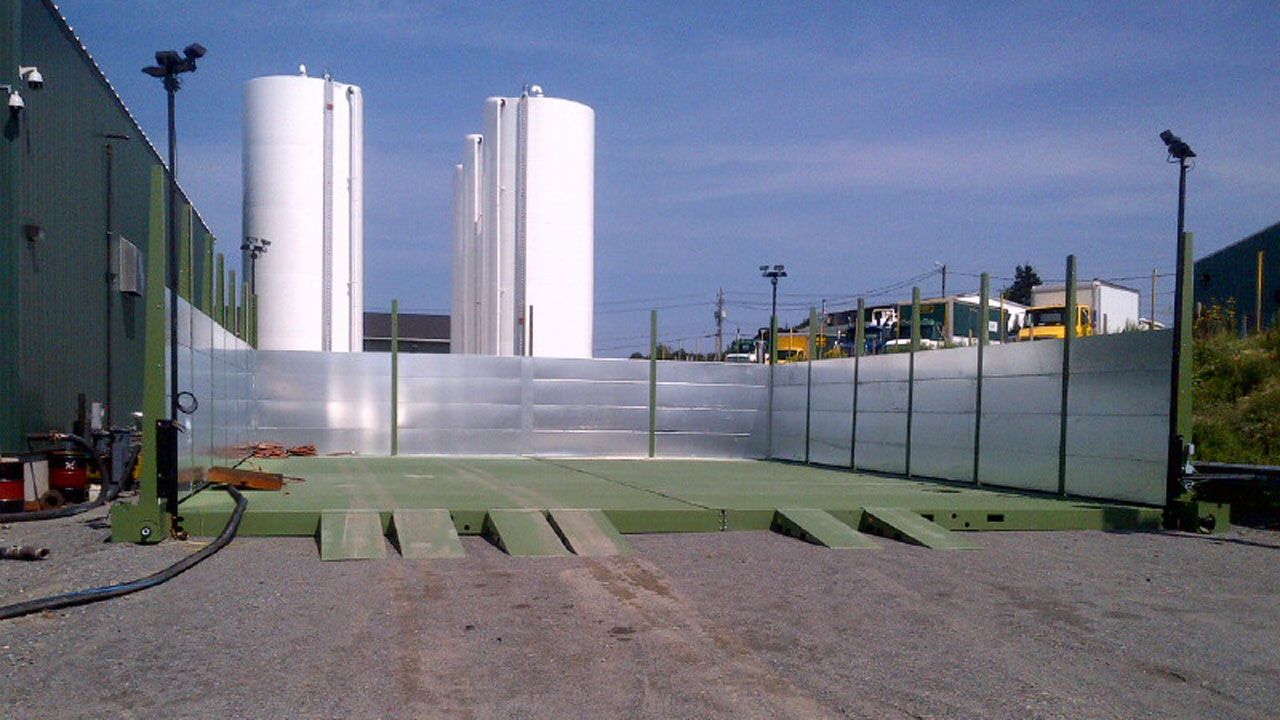 Temporary Portable Wash Rack for Oil Refineries